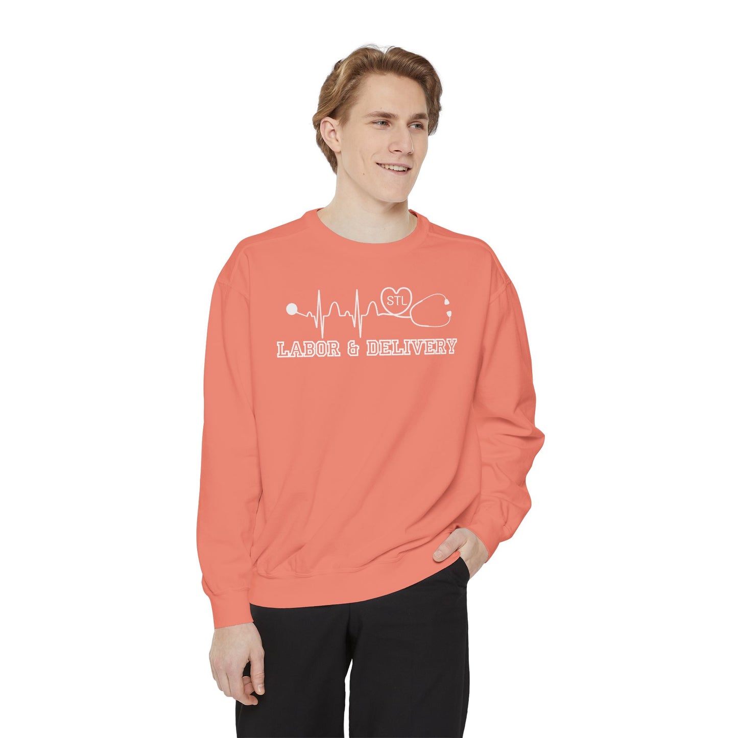 Labor and delivery stl comfort colors sweatshirt, cozy sweatshirt !