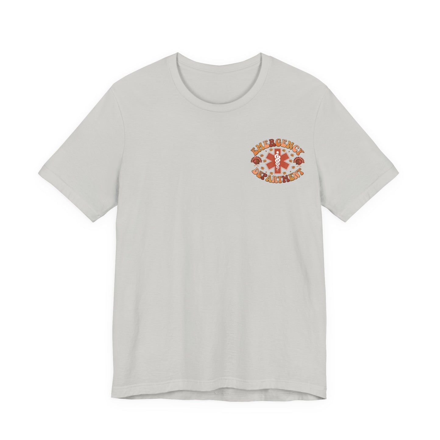 Turkey front ED sign, thanksgiving theme ED Nurse , pediatric nurse shirt, gildan turkey nurse shirt, Peds nurse,fall nurse shirt