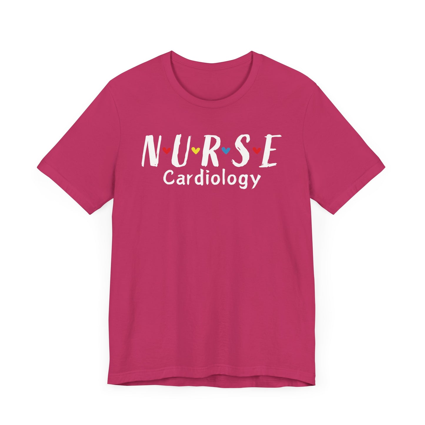 Cute Heart Nurse Cardiology Bella Canvas Shirt