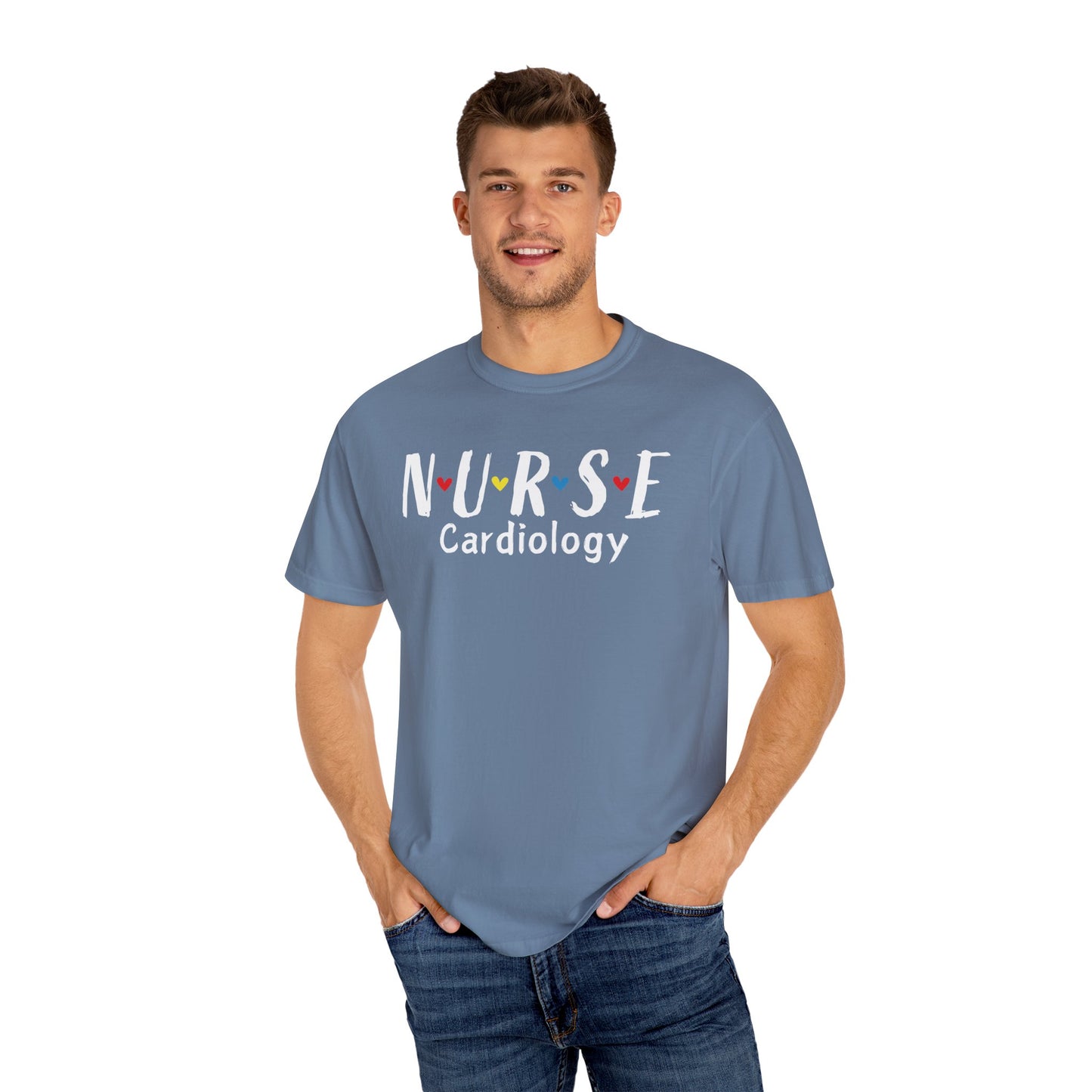 Cute Heart Nurse Cardiology Comfort Colors Shirt