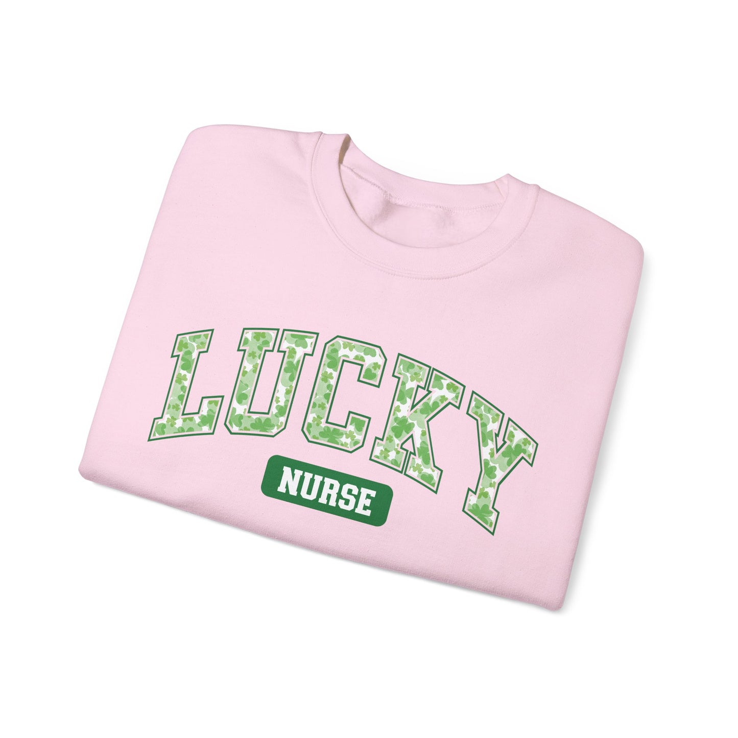 Nurse St. Patricks Day Sweatshirt, rn sweater, ER Nurse, NICU Nurse, PICU nurse, clover, lucky nurse sweatshirt.