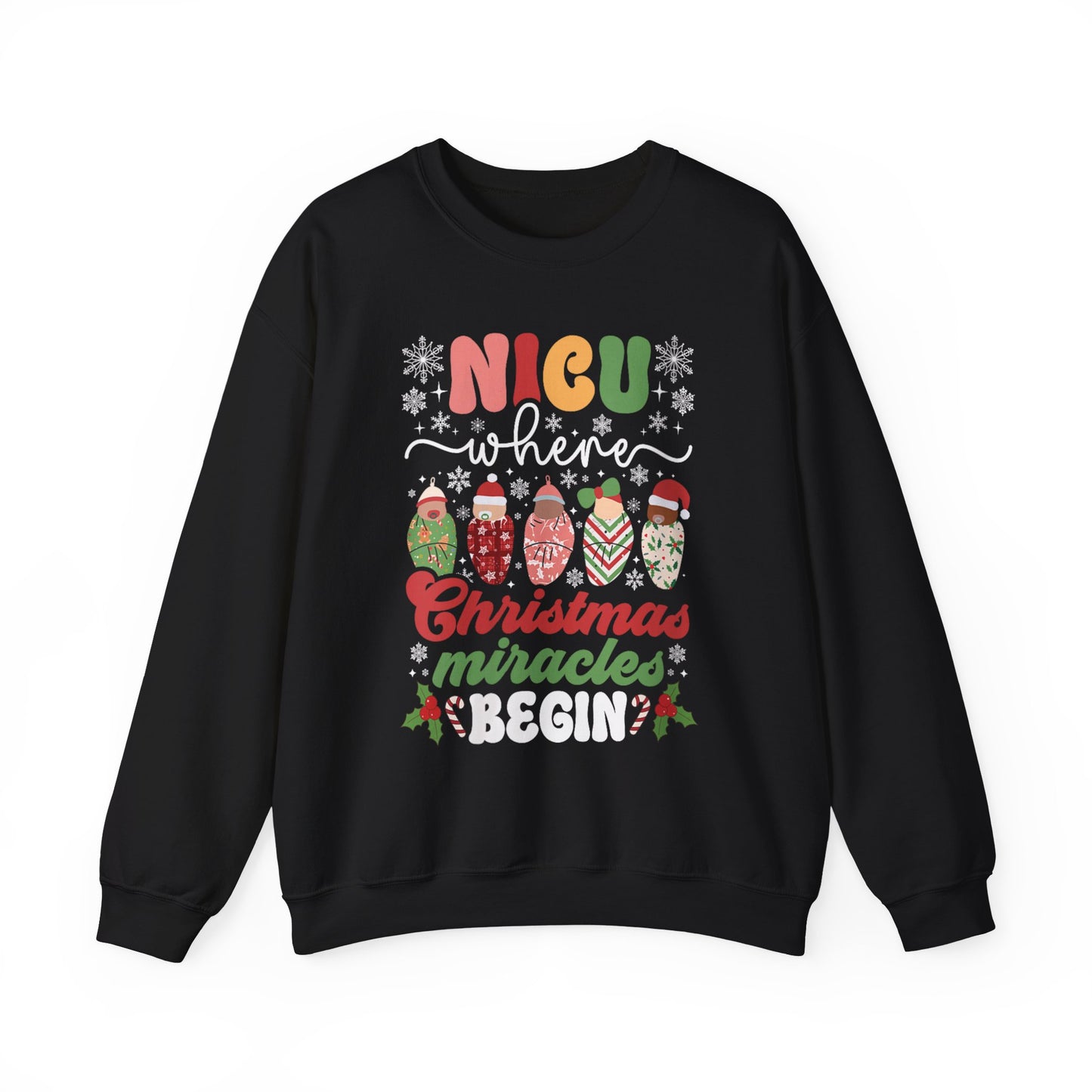 NICU Nurse Christmas Sweatshirt, Nurse Christmas sweatshirt, Baby Nurse Sweatshirt, gift for nurse, cute Christmas sweatshirt