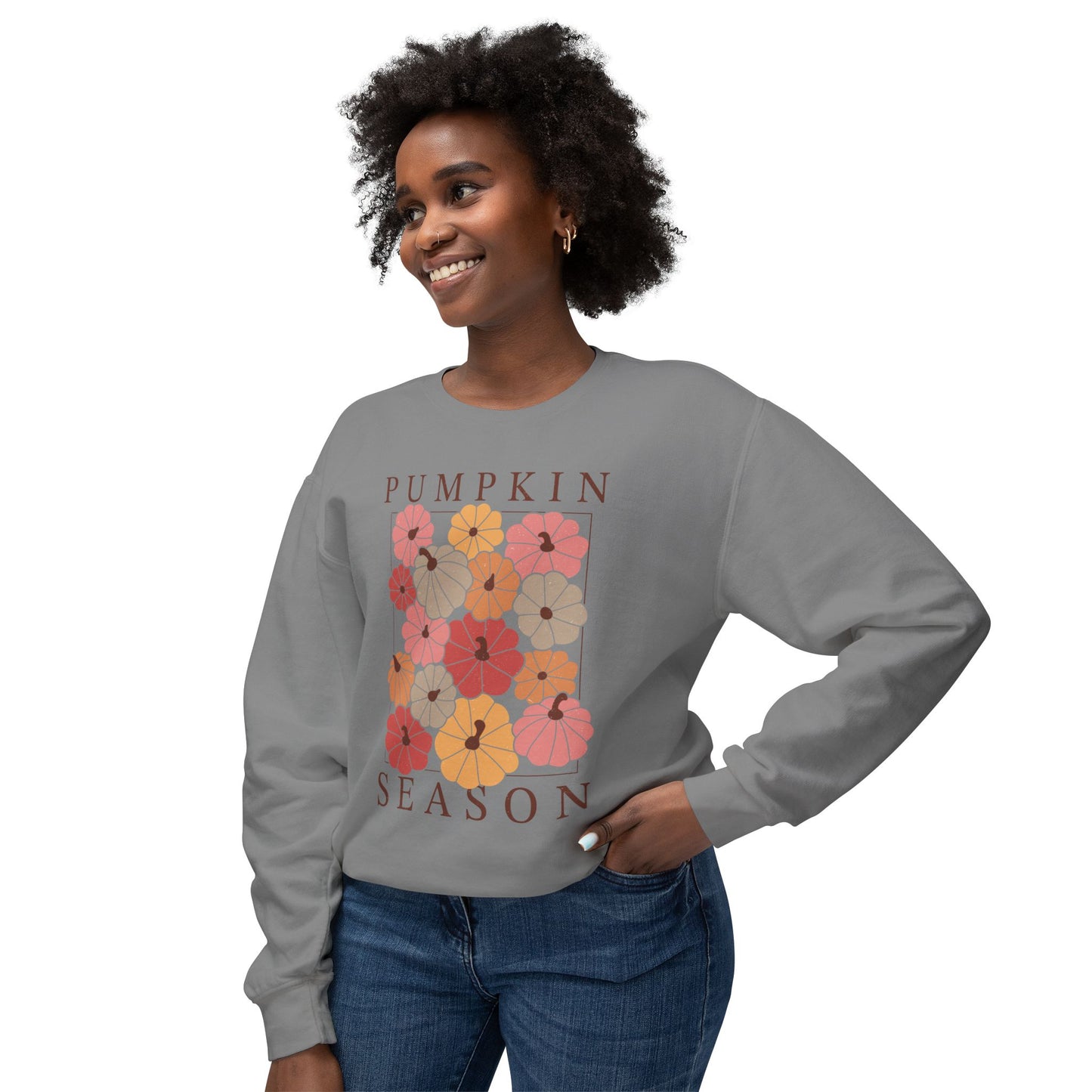 Cutest pumpkin season retro comfort colors sweatshirt, perfect for all fall girlies !