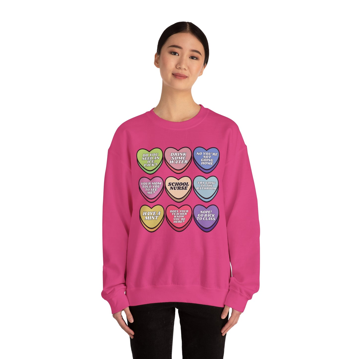School Nurse Candy Sweatshirt, message me to customize for your unit!