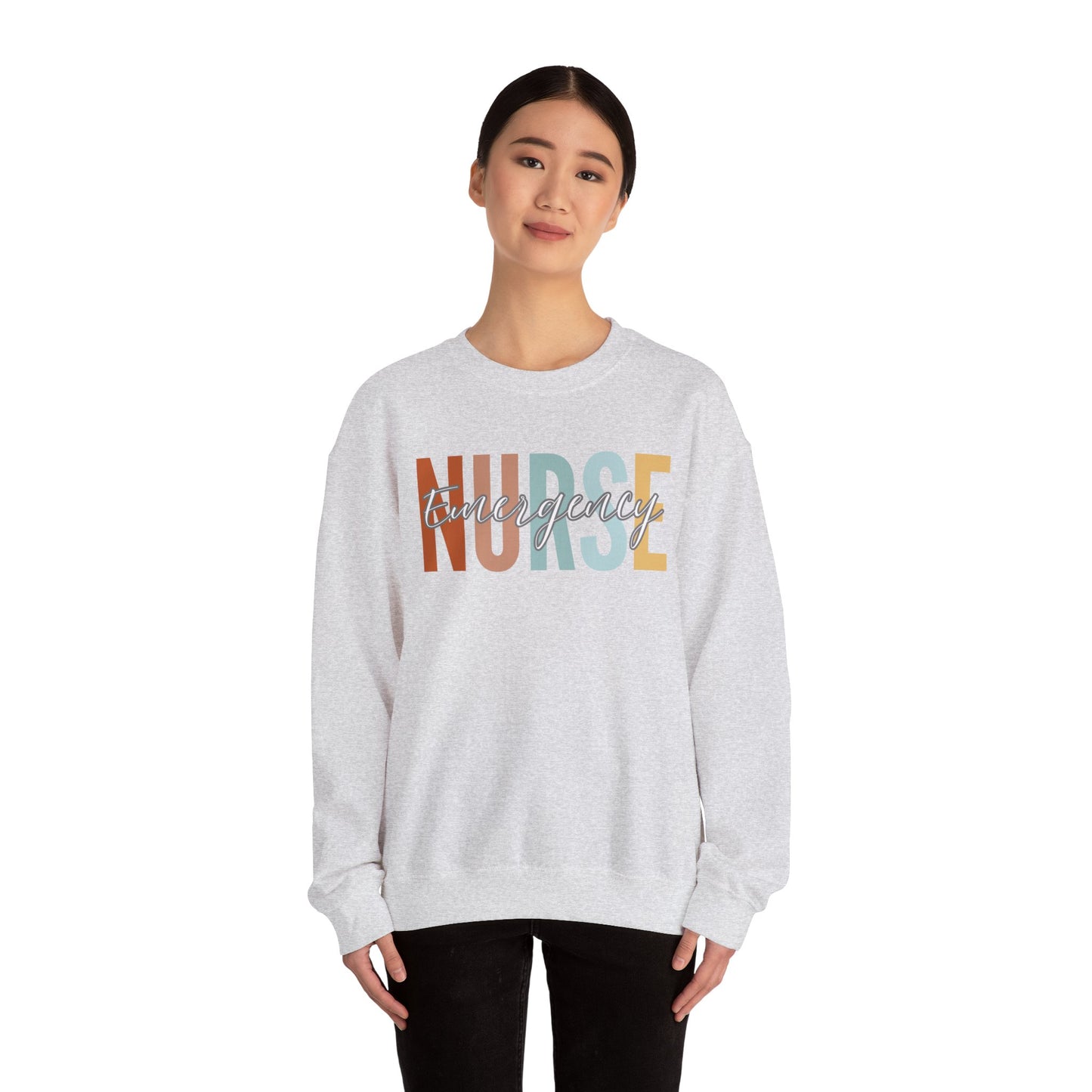 Rainbow Emergency Nurse Gildan Sweatshirt