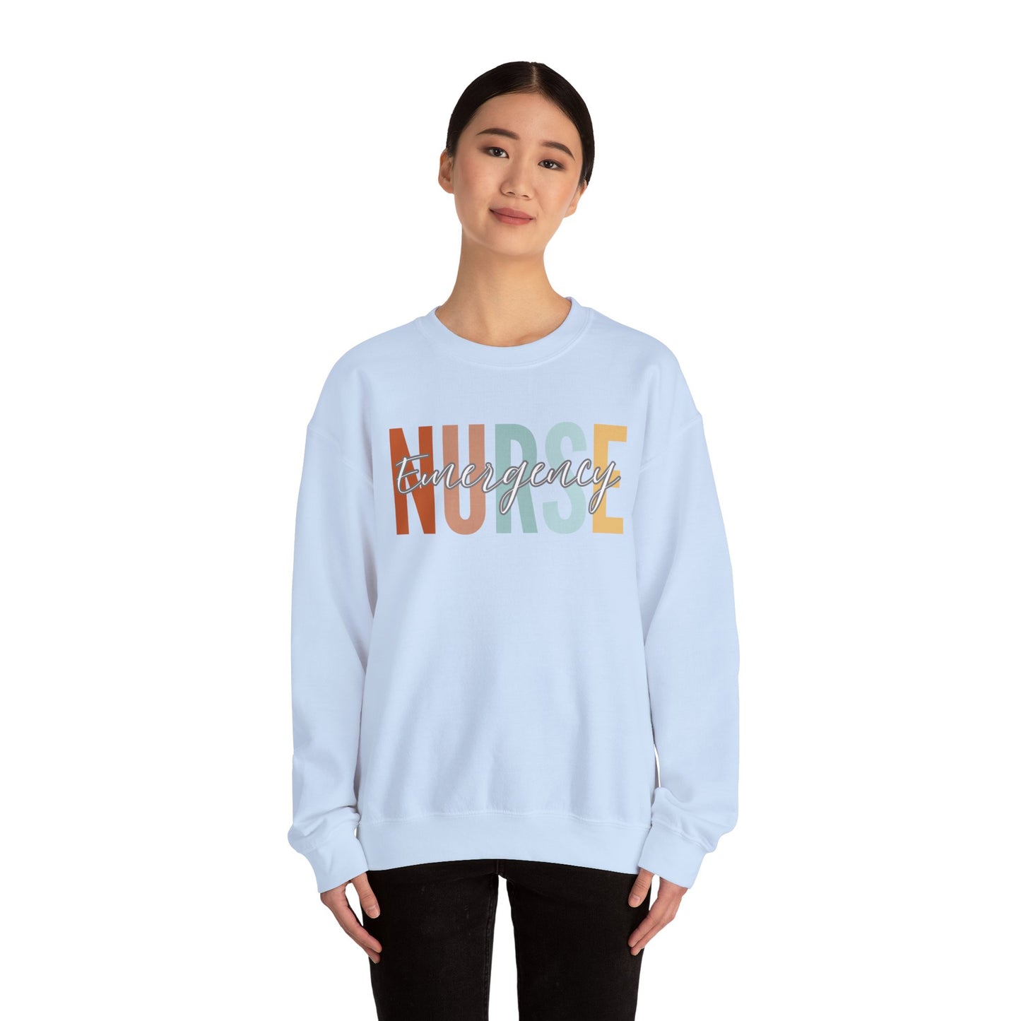 Rainbow Emergency Nurse Gildan Sweatshirt