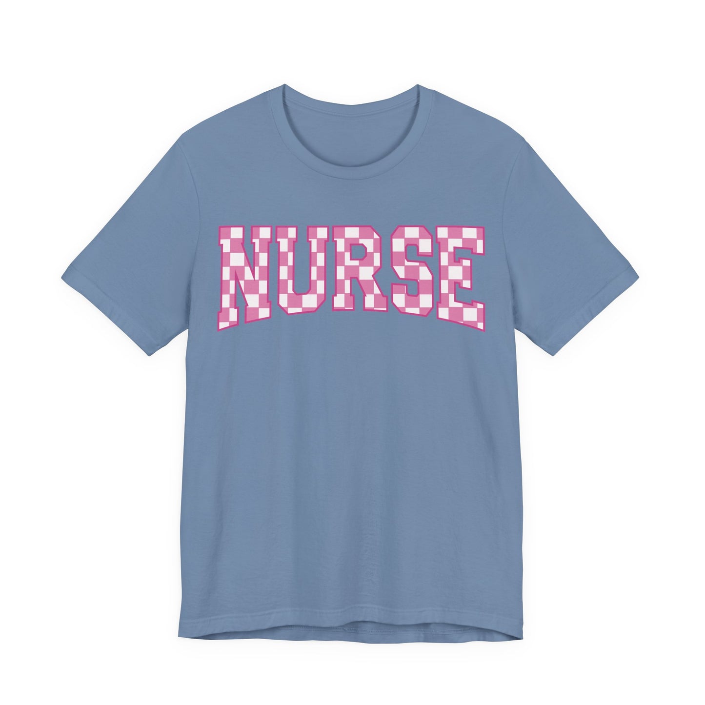 Retro checkered nurse shirt , Emergency Nurse,  Registered Nurse Shirt, PICU Nurse, NICU Nurse Shirt, Gift for Nurse, Future Nurse gift, RN gift.