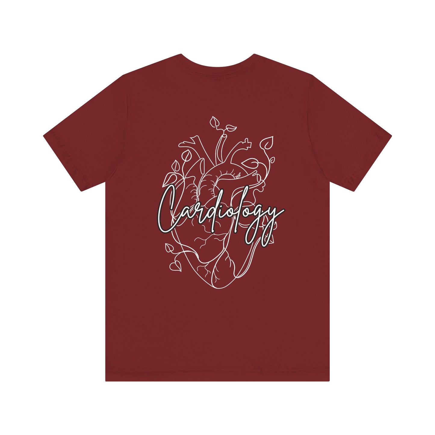 Simple Floral Heart , Cardiology Bella Canvas Tshirt