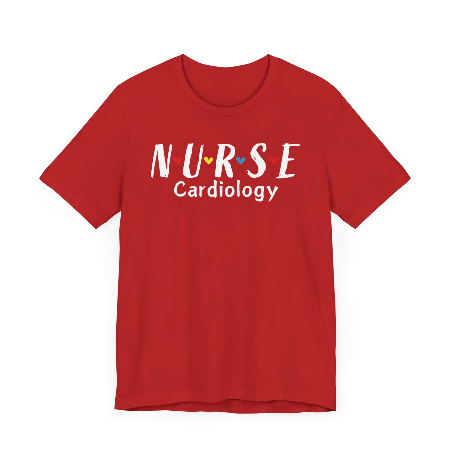 Cute Heart Nurse Cardiology Bella Canvas Shirt