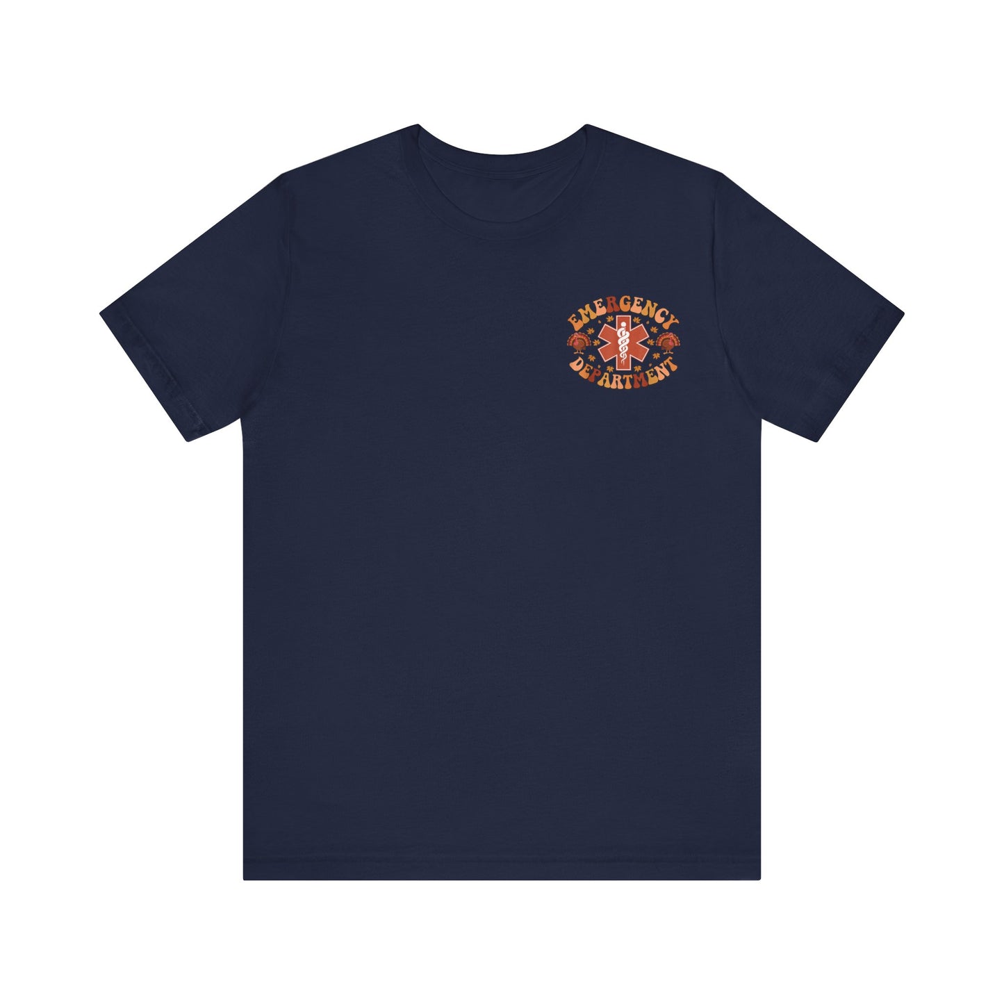 Turkey front ED sign, thanksgiving theme ED Nurse , pediatric nurse shirt, gildan turkey nurse shirt, Peds nurse,fall nurse shirt