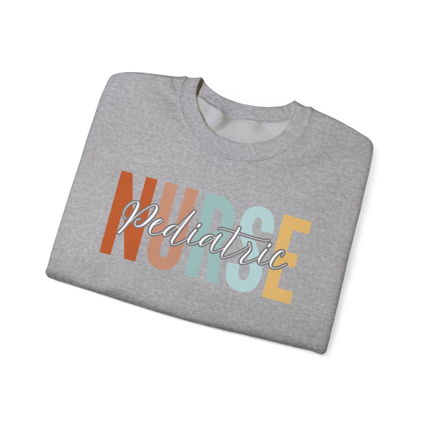 Rainbow Pediatric Nurse Gildan Sweatshirt