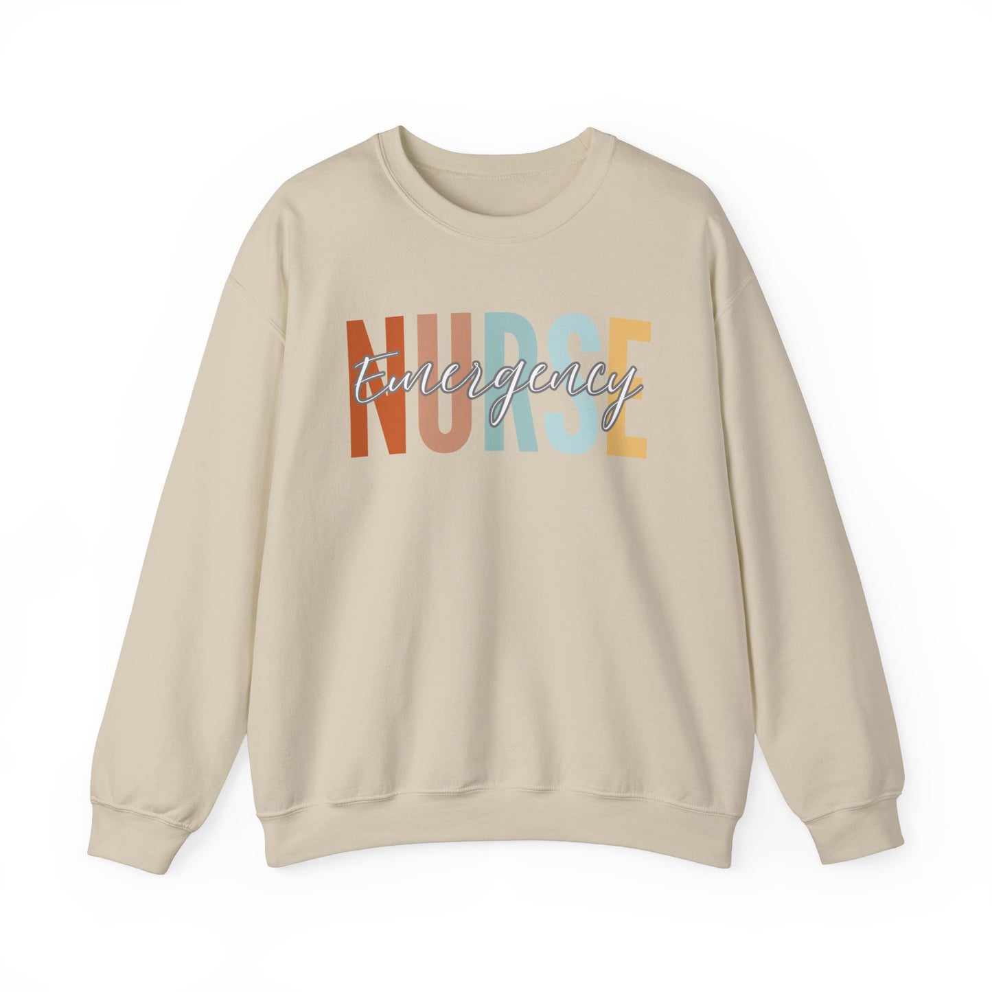 Rainbow Emergency Nurse Gildan Sweatshirt