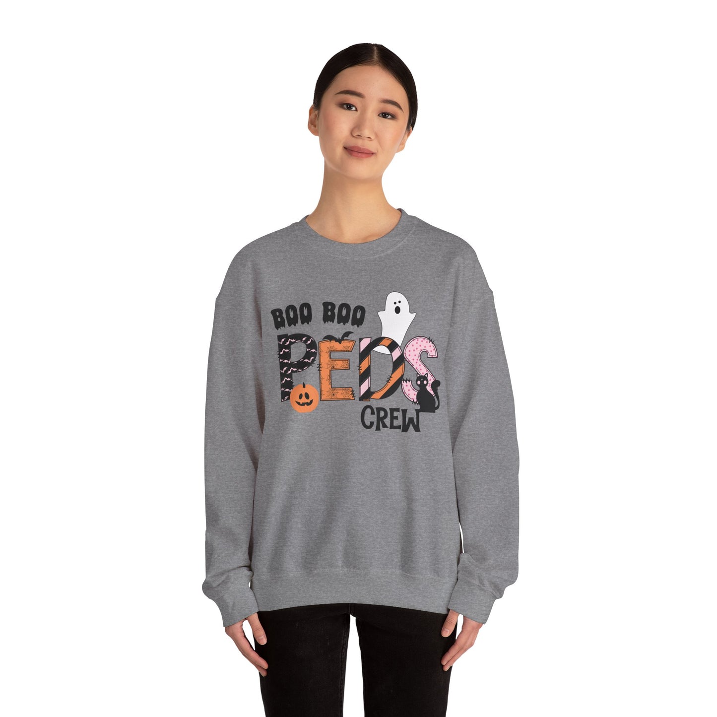 Boo Boo Peds Crew, pediatric nurse sweatshirt, Halloween sweatshirt, spooky season, ER RN, NICU nurseHalloween Nurse, comfort colors