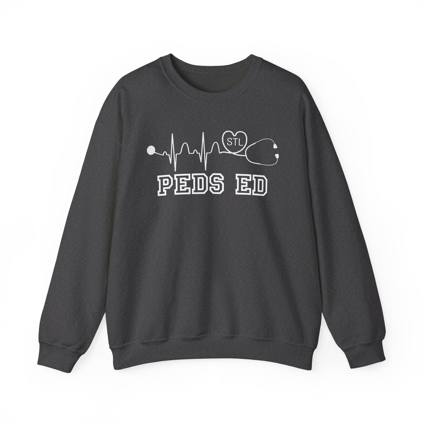 STL PEDS ED Sweatshirt-white lettering