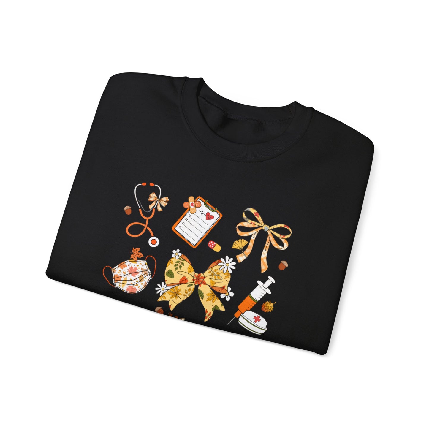 Cute Fall nurse Sweatshirt for all Fall Months, Nurse shirt, gift for nurse, coquette bow, everything fall