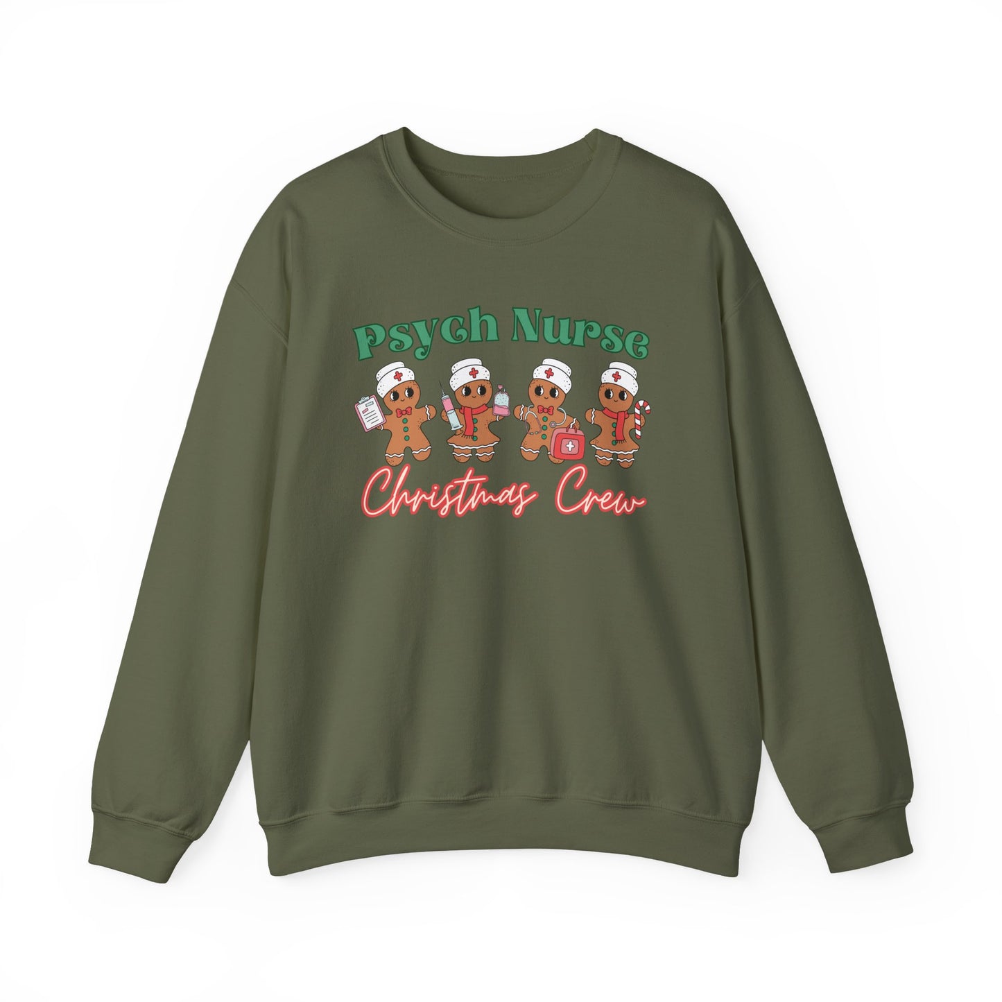 Psych Nurse Christmas Crew, Gingerbread nurse, Nurse. Christmas sweater, Psych Nurse, Christmas Crew