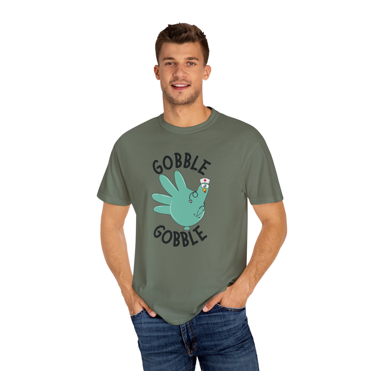 Comfort colors gobble gobble funny tshirt, nurse gobble shirt