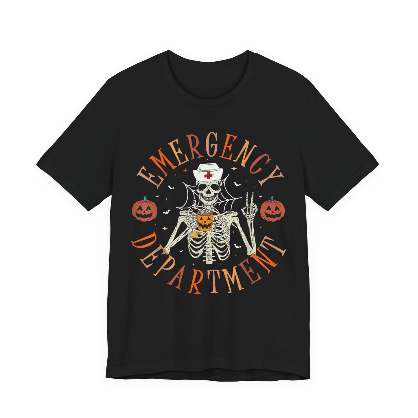 Skeleton ED Nurse , pediatric nurse Halloween shirt, gildan skeleton nurse shirt, Peds nurse , Spooky nurse shirt