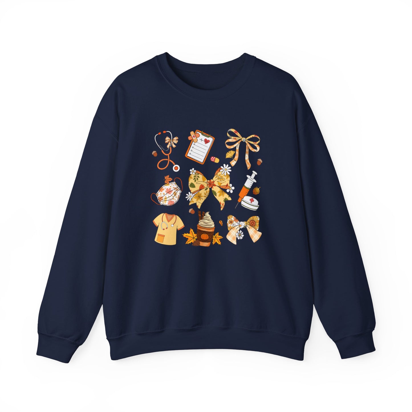 Cute Fall nurse Sweatshirt for all Fall Months, Nurse shirt, gift for nurse, coquette bow, everything fall