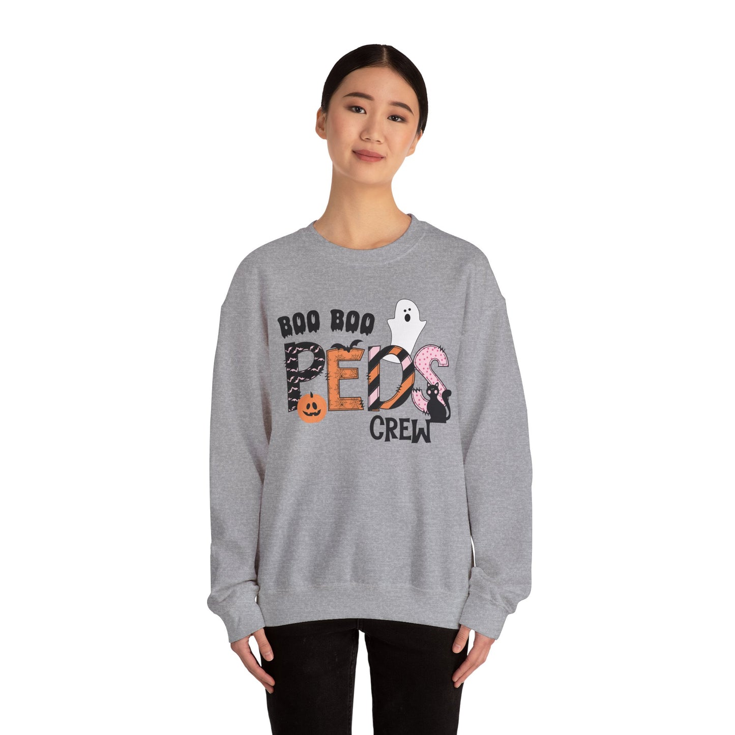 Boo Boo Peds Crew, pediatric nurse sweatshirt, Halloween sweatshirt, spooky season, ER RN, NICU nurseHalloween Nurse, comfort colors