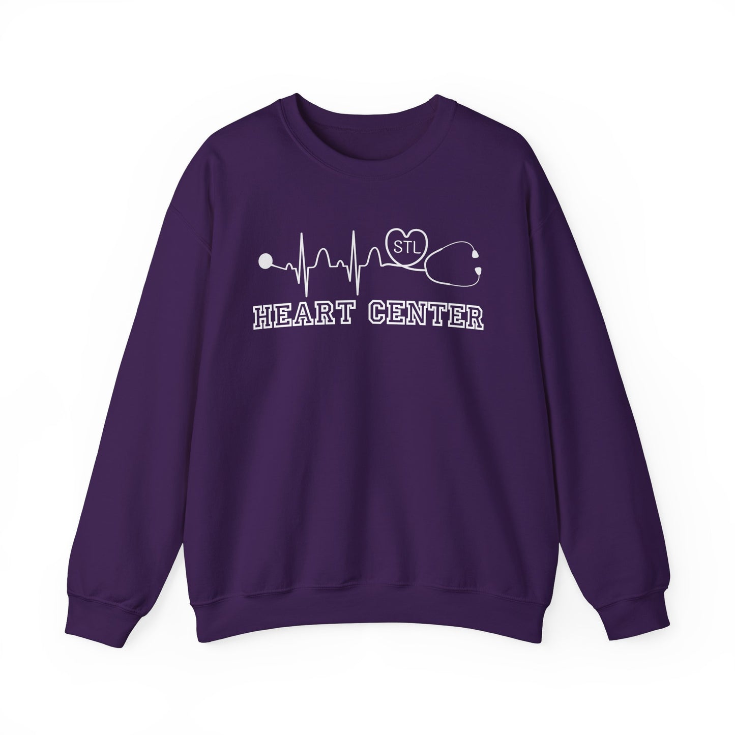 STL Heart Center EKG Gildan Sweatshirt, perfect to show you red and support heart disease!