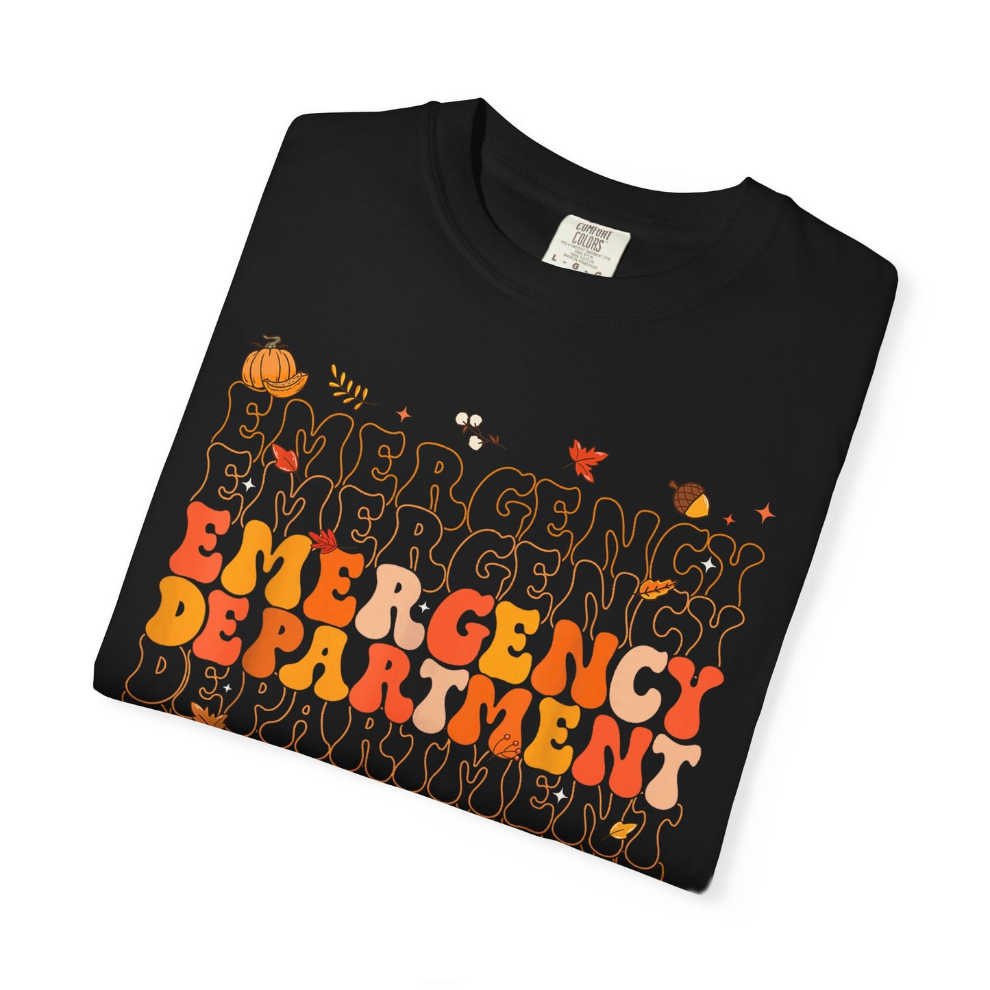 Emergency Fall comfort colors comfy tshirt,  thanksgiving nurse tshirt