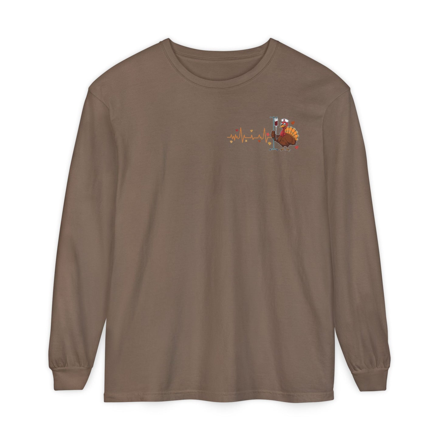 Turkey pocket design ED Nurse , pediatric nurse thanksgiving  shirt, comfort colors turkey ekg nurse shirt, Peds nurse , fall nurse shirt
