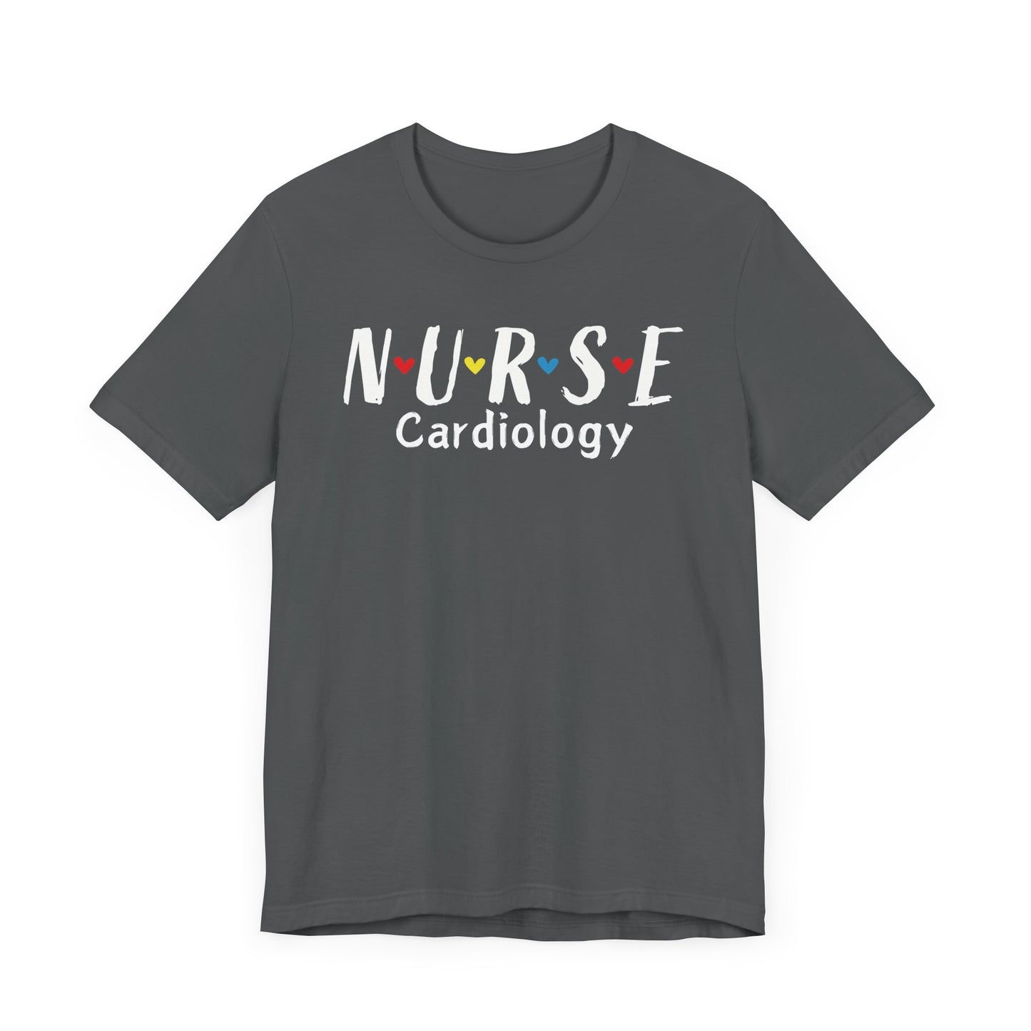 Cute Heart Nurse Cardiology Bella Canvas Shirt