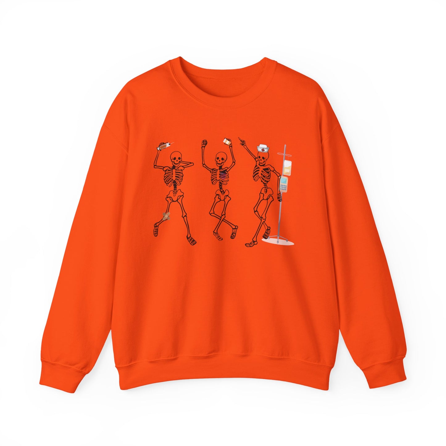 Dancing Skeleton Halloween Sweatshirt, Halloween sweatshirt, nurse sweater , spooky season, funny Halloween sweatshirt