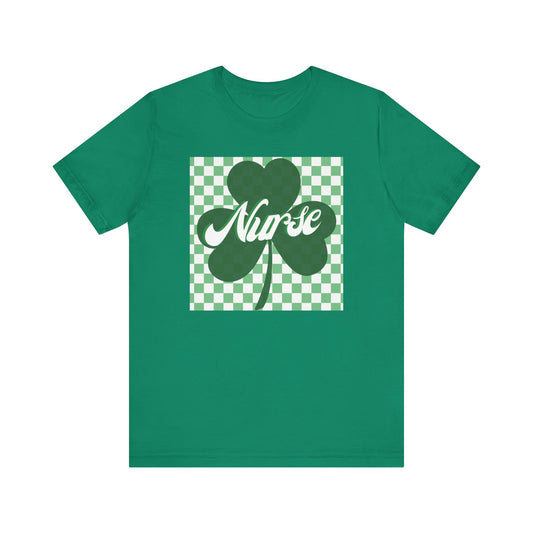 Retro St. Patrick’s Day Nurse Shirt, Comfy, stretchy Bella Canvas