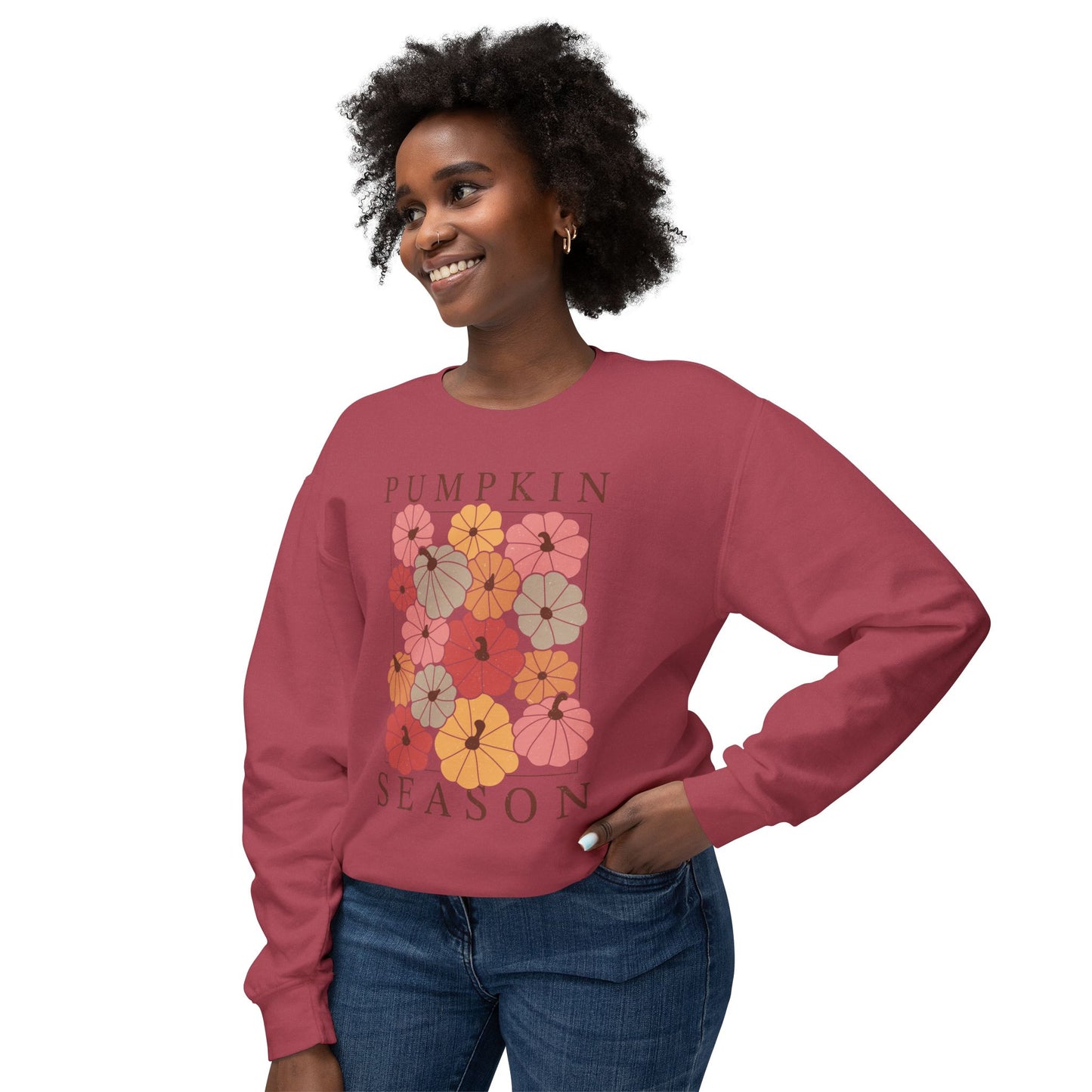 Cutest pumpkin season retro comfort colors sweatshirt, perfect for all fall girlies !