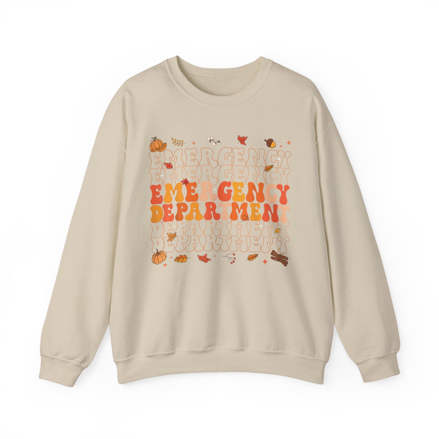 Emergency Fall gildan comfy sweatshirt,  thanksgiving nurse sweatshirt