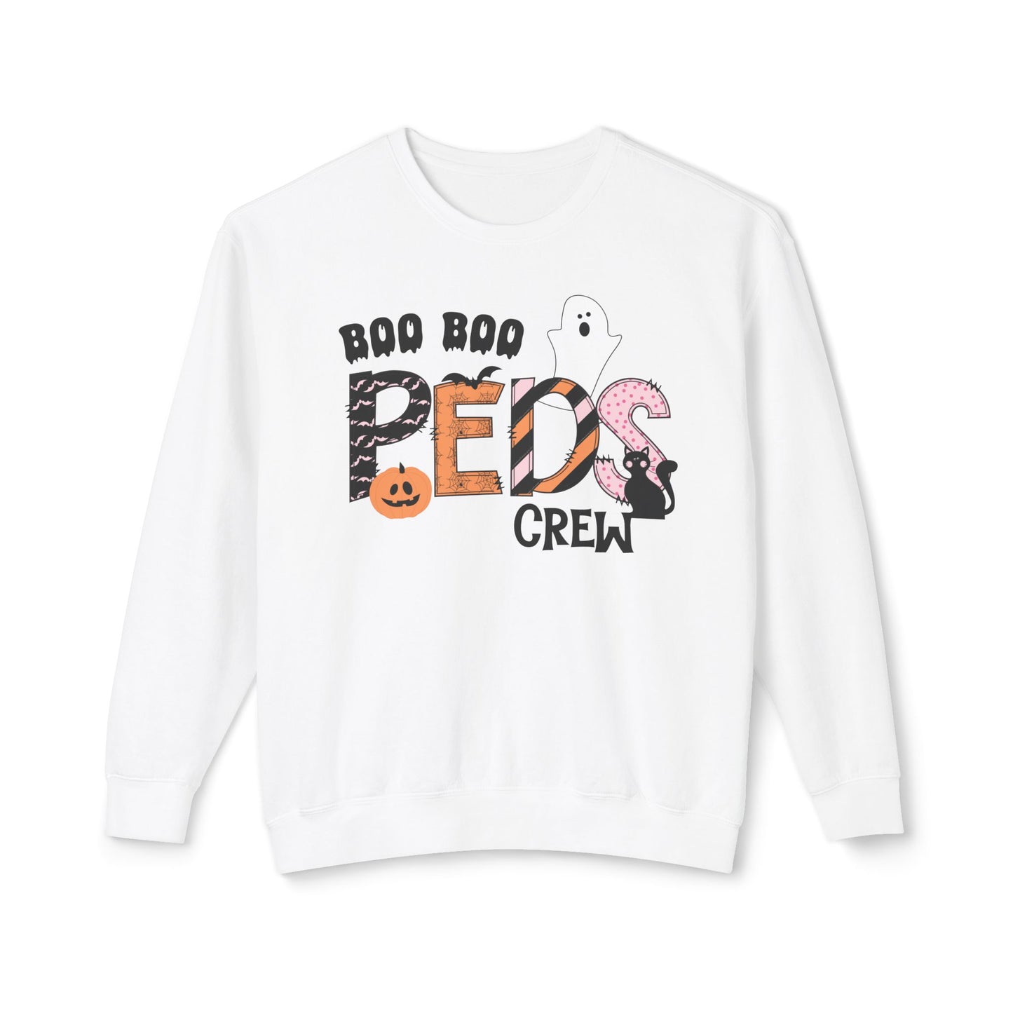 Boo Boo Peds Crew, pediatric nurse sweatshirt, Halloween sweatshirt, spooky season, ER RN, NICU nurseHalloween Nurse, comfort colors