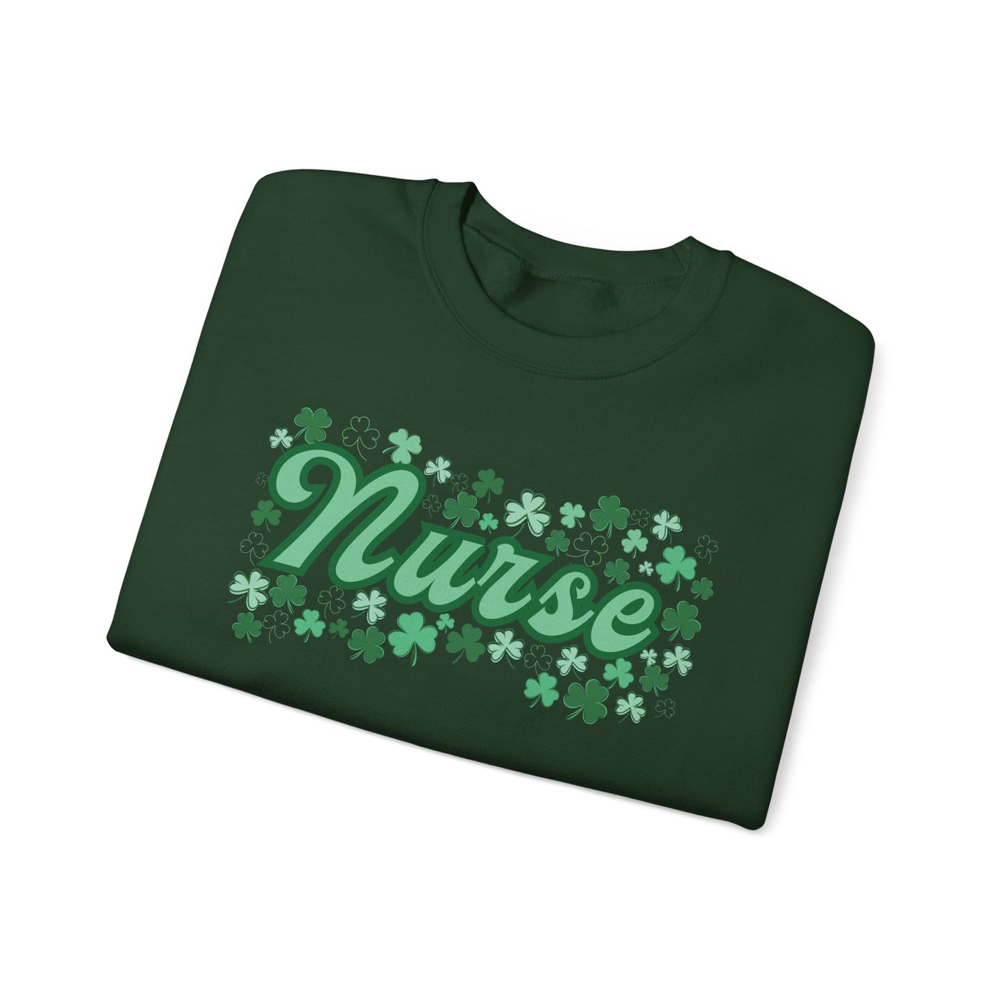Nurse St. Patricks Clover Sweatshirt, ED RN, nurse sweater, St. Paddys nurse sweater, Pediatrics, Med Surg, NICU
