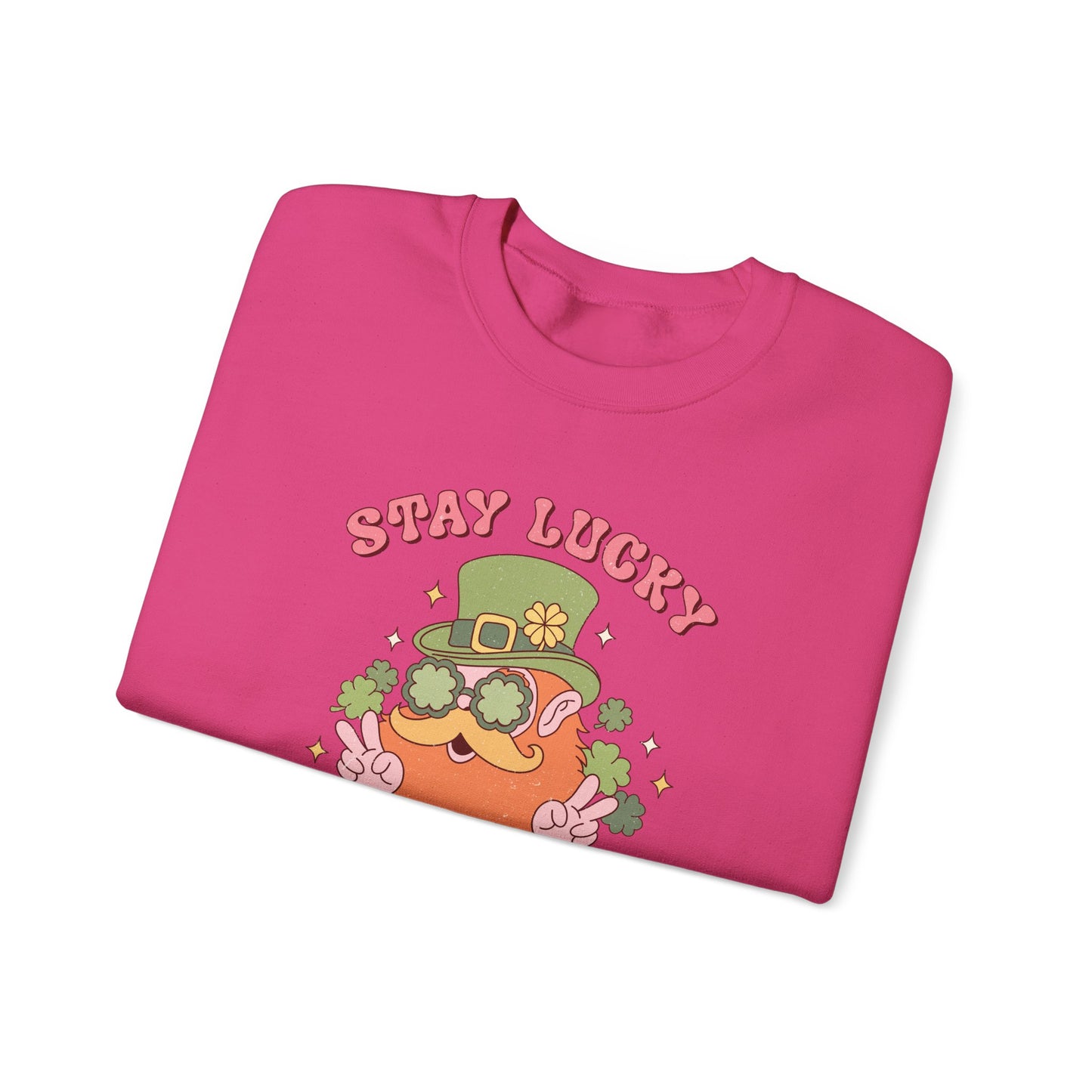 Stay Lucky and magical leprechaun Nurse St. Patricks Day Sweatshirt,  RN sweatershirt, ER Nurse, NICU Nurse, PICU nurse, clover, lucky nurse sweatshirt.