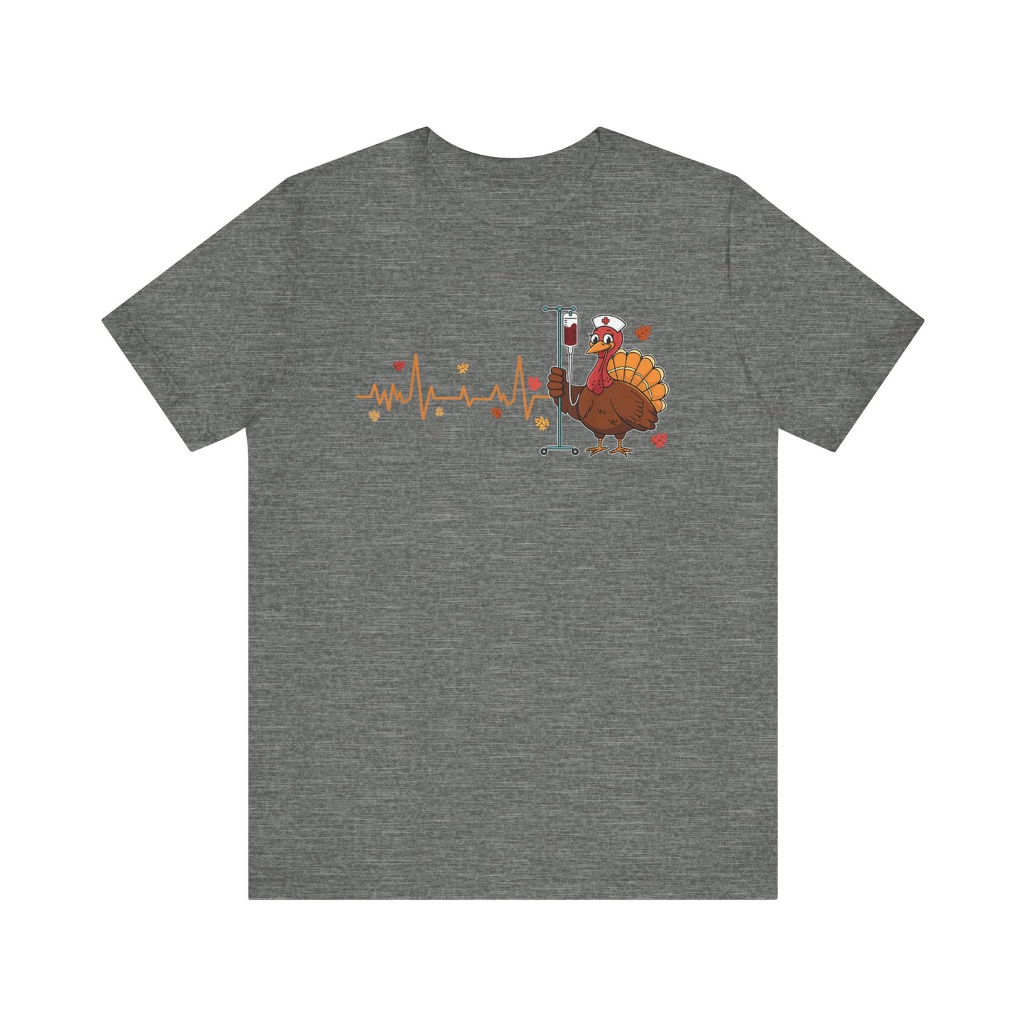 EKG turkey full front  ED Nurse , pediatric nurse thanksgiving shirt, gildan turkey nurse shirt, Peds nurse , fall nurse shirt