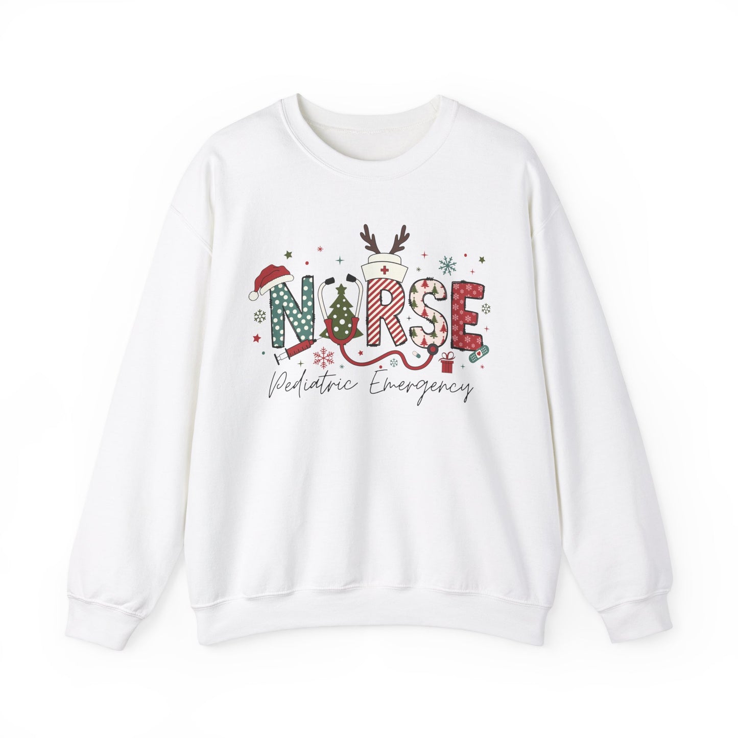 Nurse Christmas Sweatershirt, ER Crew,emergency nurse festive sweatshirt, Gift for Nurse