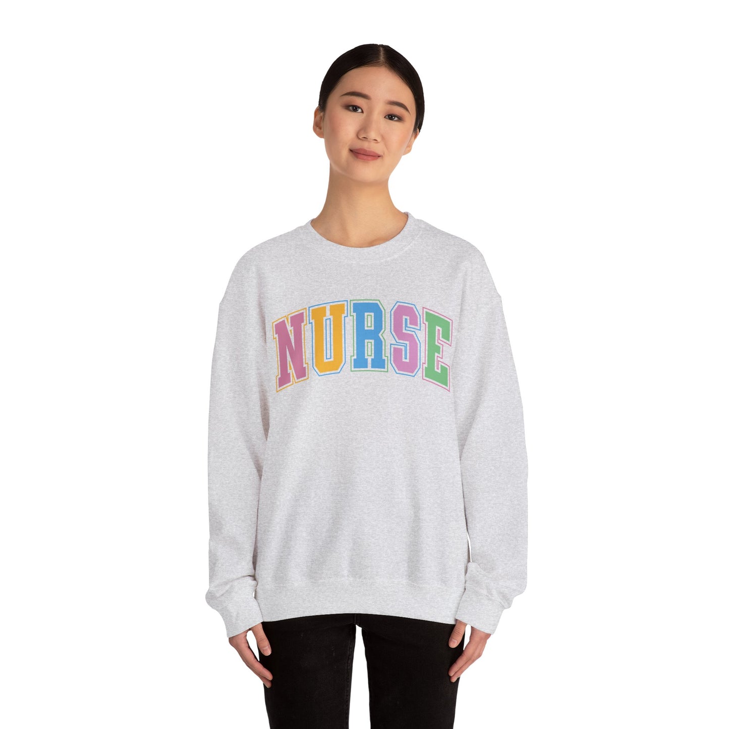 Multi Color Nurse  Varsity Letter Sweatshirt