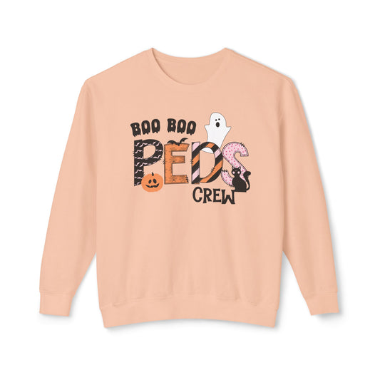 Boo Boo Peds Crew, pediatric nurse sweatshirt, Halloween sweatshirt, spooky season, ER RN, NICU nurseHalloween Nurse, comfort colors