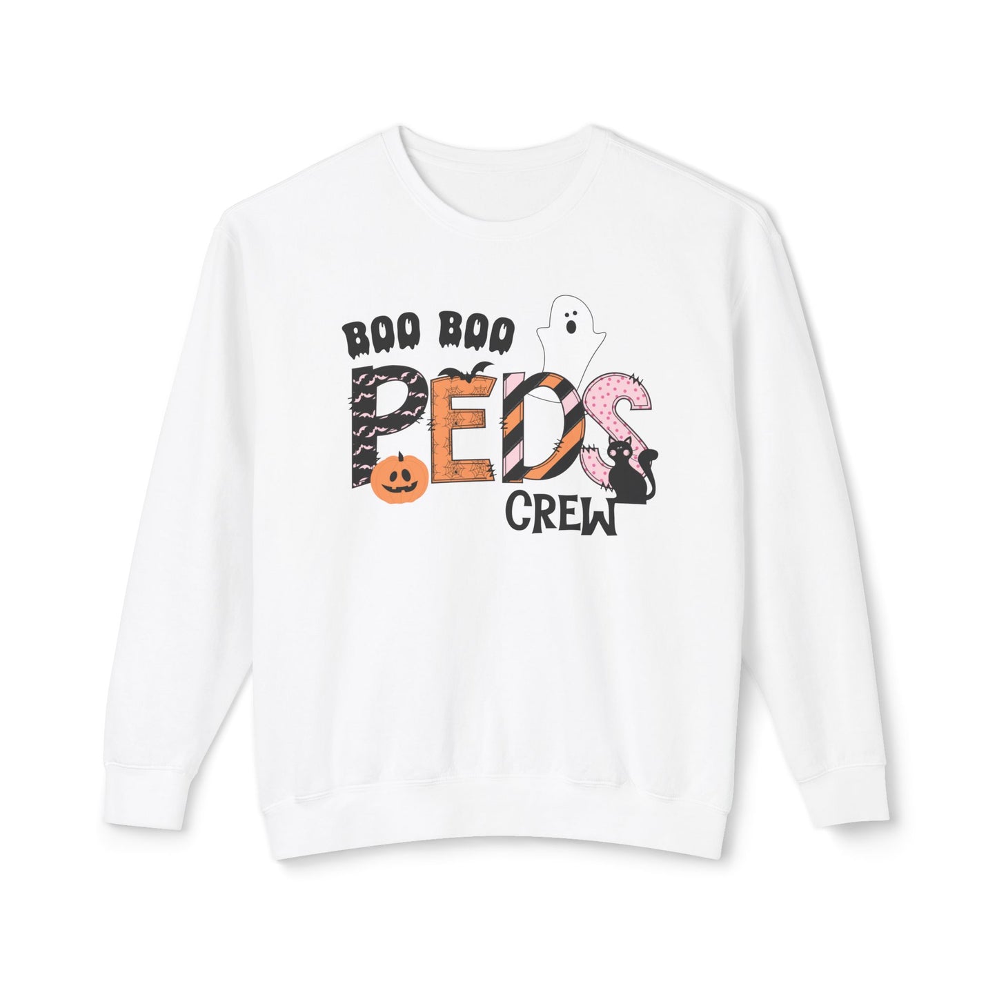 Boo Boo Peds Crew, pediatric nurse sweatshirt, Halloween sweatshirt, spooky season, ER RN, NICU nurseHalloween Nurse, comfort colors