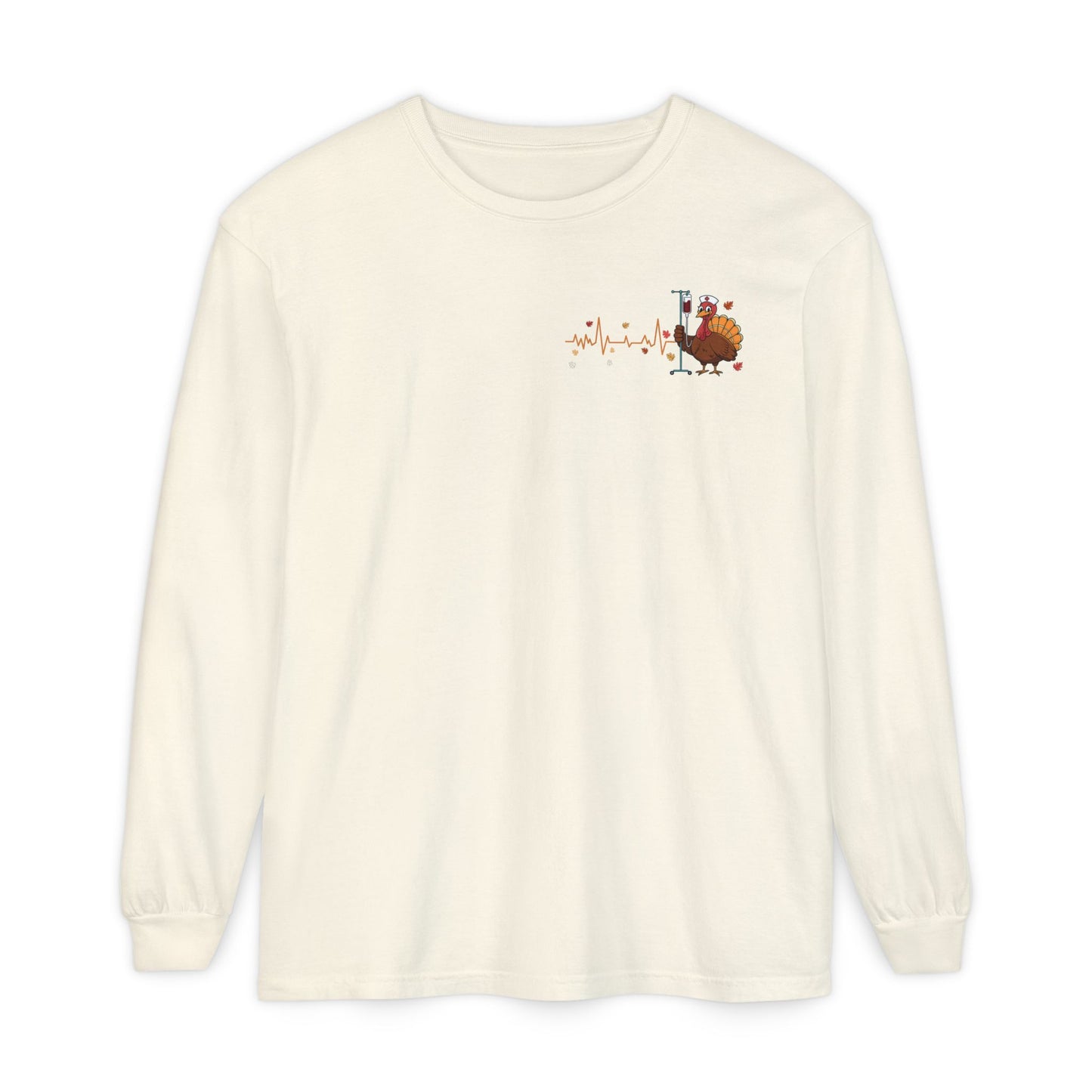 Turkey pocket design ED Nurse , pediatric nurse thanksgiving  shirt, comfort colors turkey ekg nurse shirt, Peds nurse , fall nurse shirt