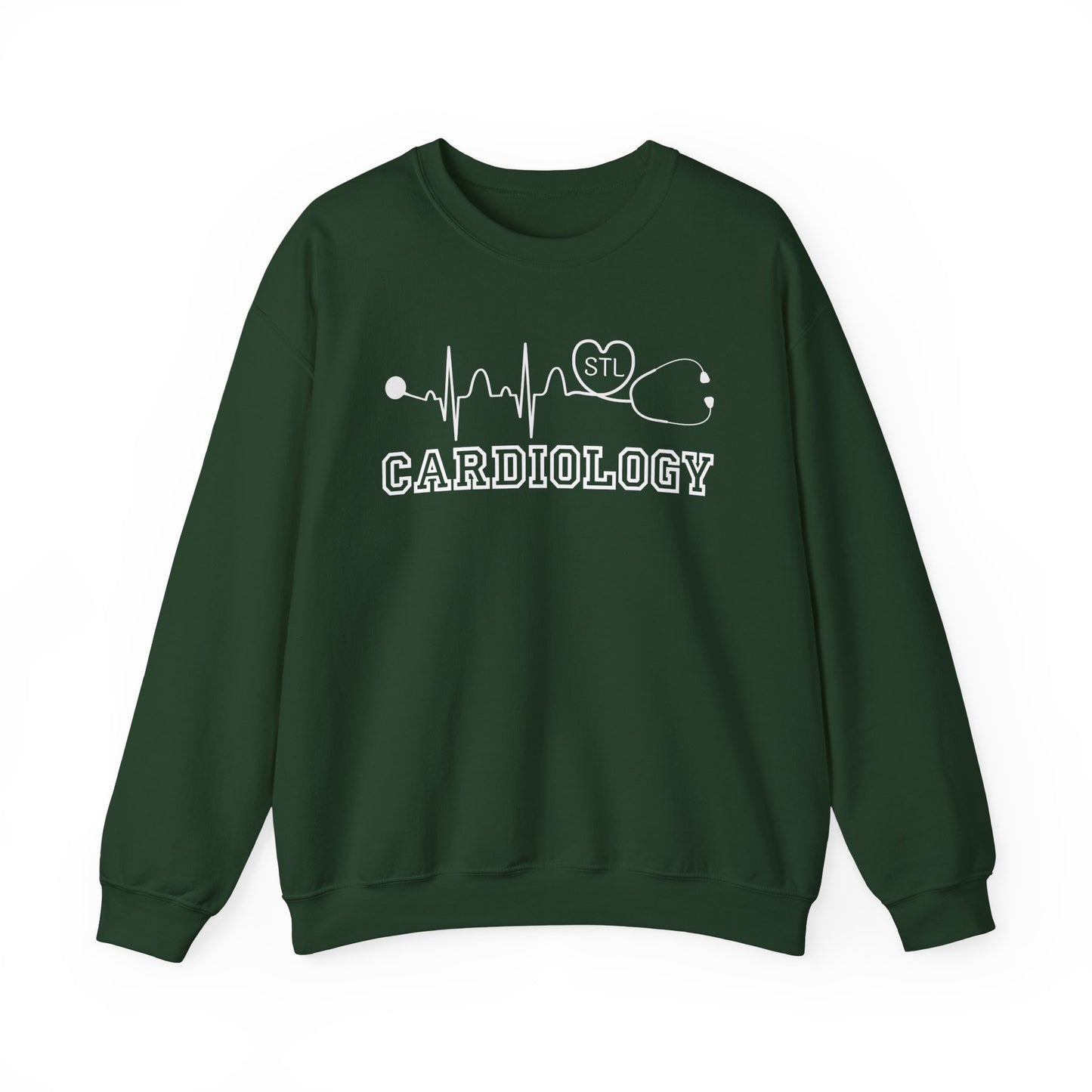STL Cardiology EKG RN Comfy Gildan Sweatshirt, EKG STL  love, wear out or at work!