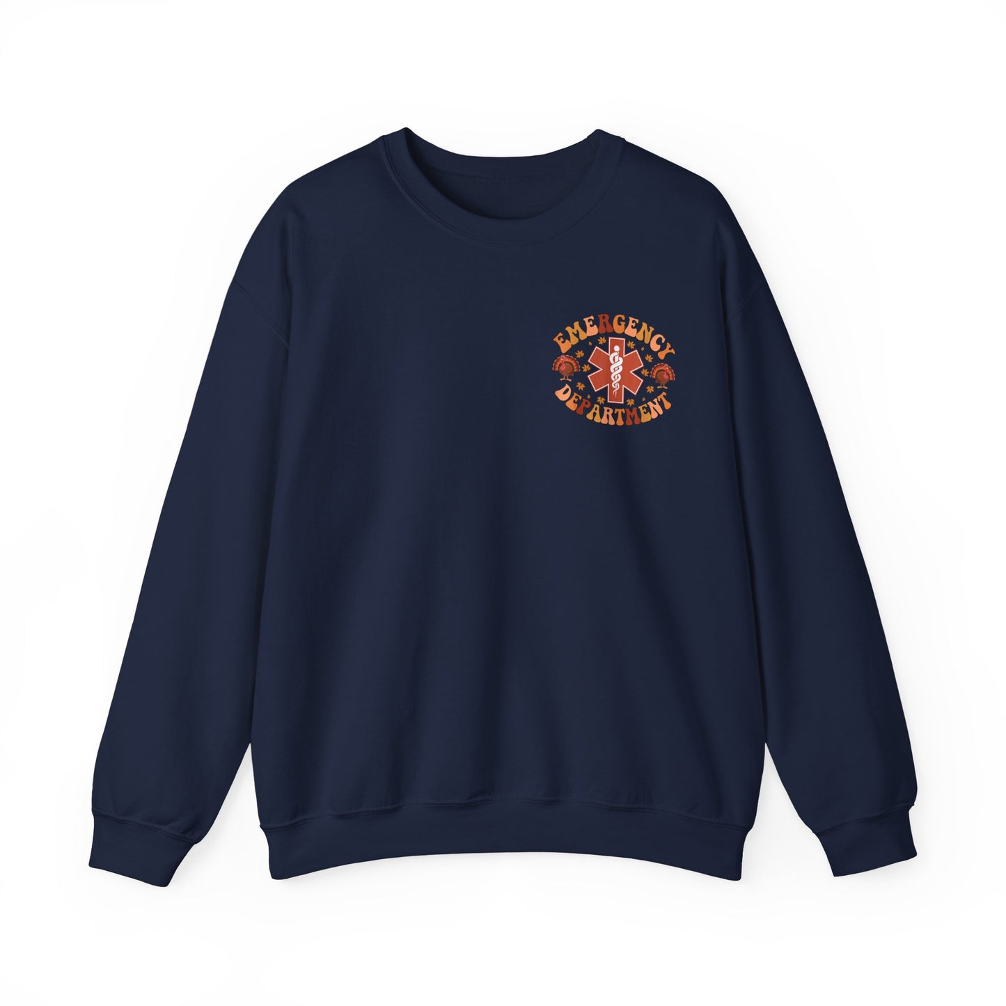 Copy of Turkey front ED sign, thanksgiving theme ED Nurse longsleeve , pediatric nurse shirt, comfort colors turkey nurse shirt, Peds nurse,fall nurse shirt