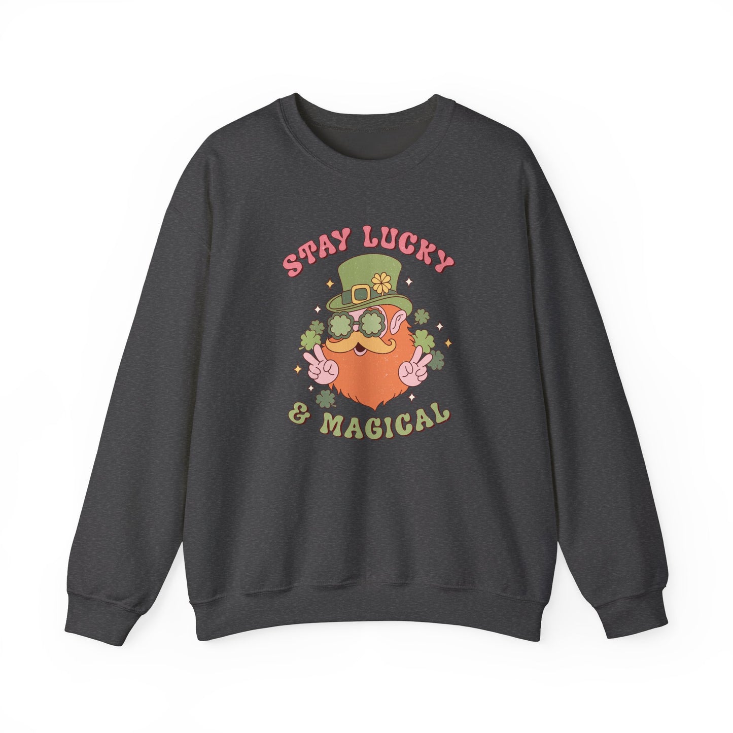 Stay Lucky and magical leprechaun Nurse St. Patricks Day Sweatshirt,  RN sweatershirt, ER Nurse, NICU Nurse, PICU nurse, clover, lucky nurse sweatshirt.