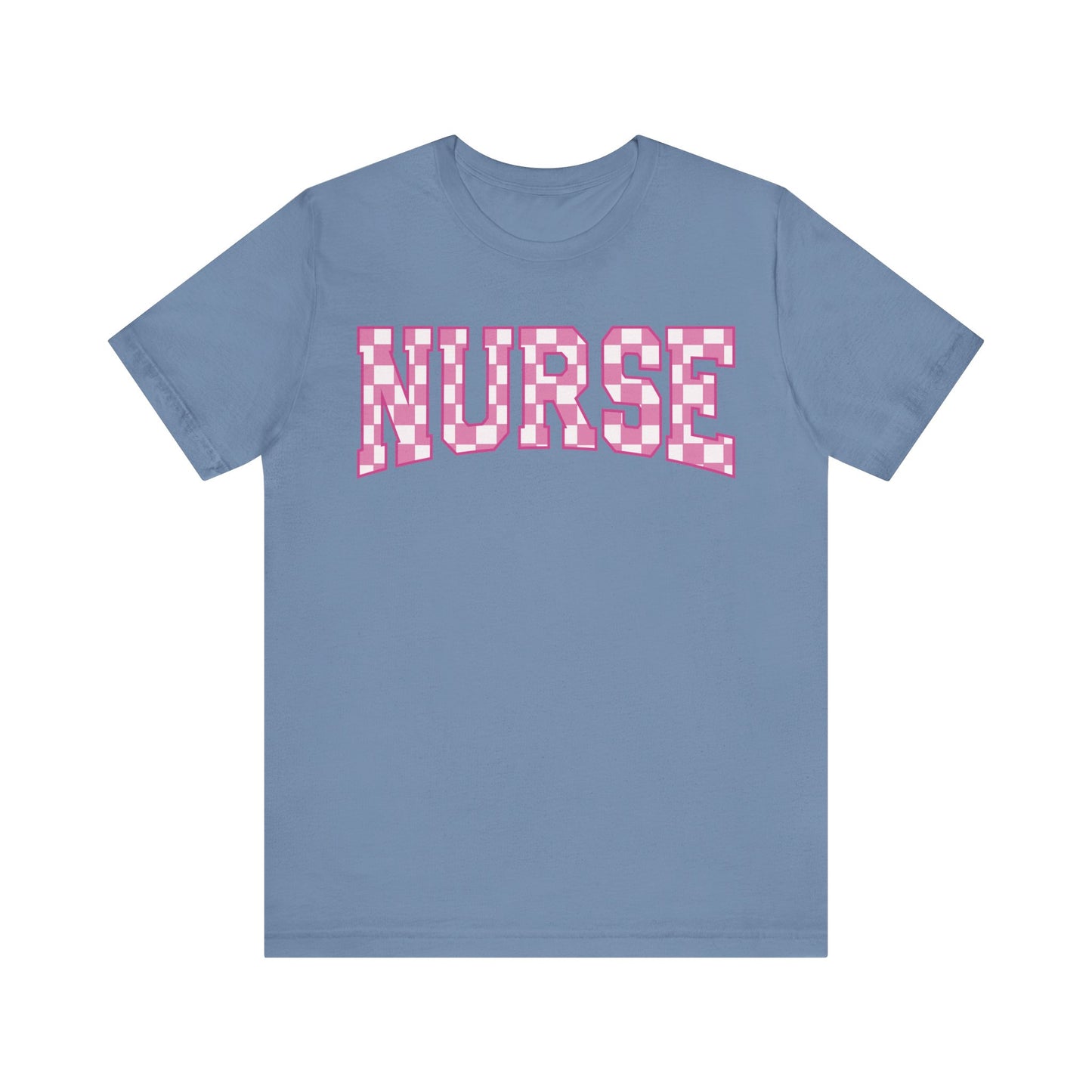 Retro checkered nurse shirt , Emergency Nurse,  Registered Nurse Shirt, PICU Nurse, NICU Nurse Shirt, Gift for Nurse, Future Nurse gift, RN gift.