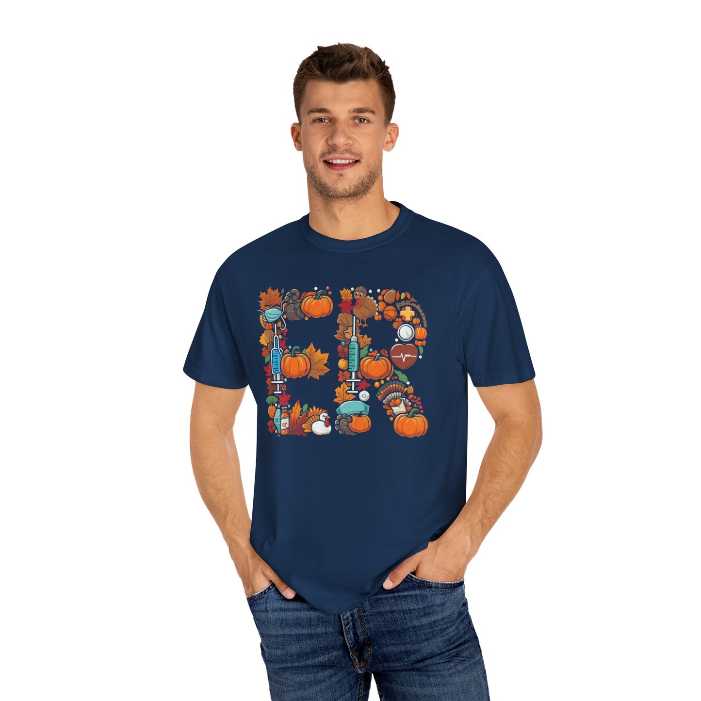 Comfort colors thanksgiving ER shirt