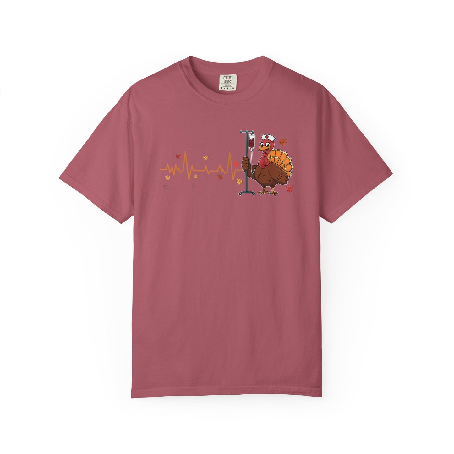 EKG turkey full front Nurse , pediatric nurse thanksgiving shirt, gildan turkey nurse shirt, Peds nurse , fall nurse shirt