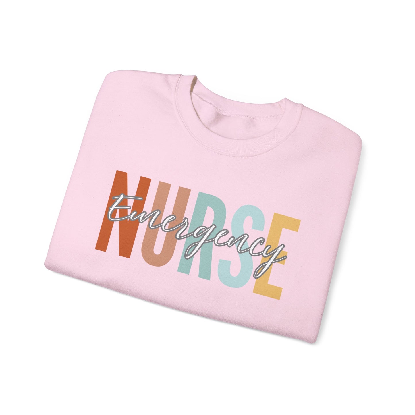 Rainbow Emergency Nurse Gildan Sweatshirt