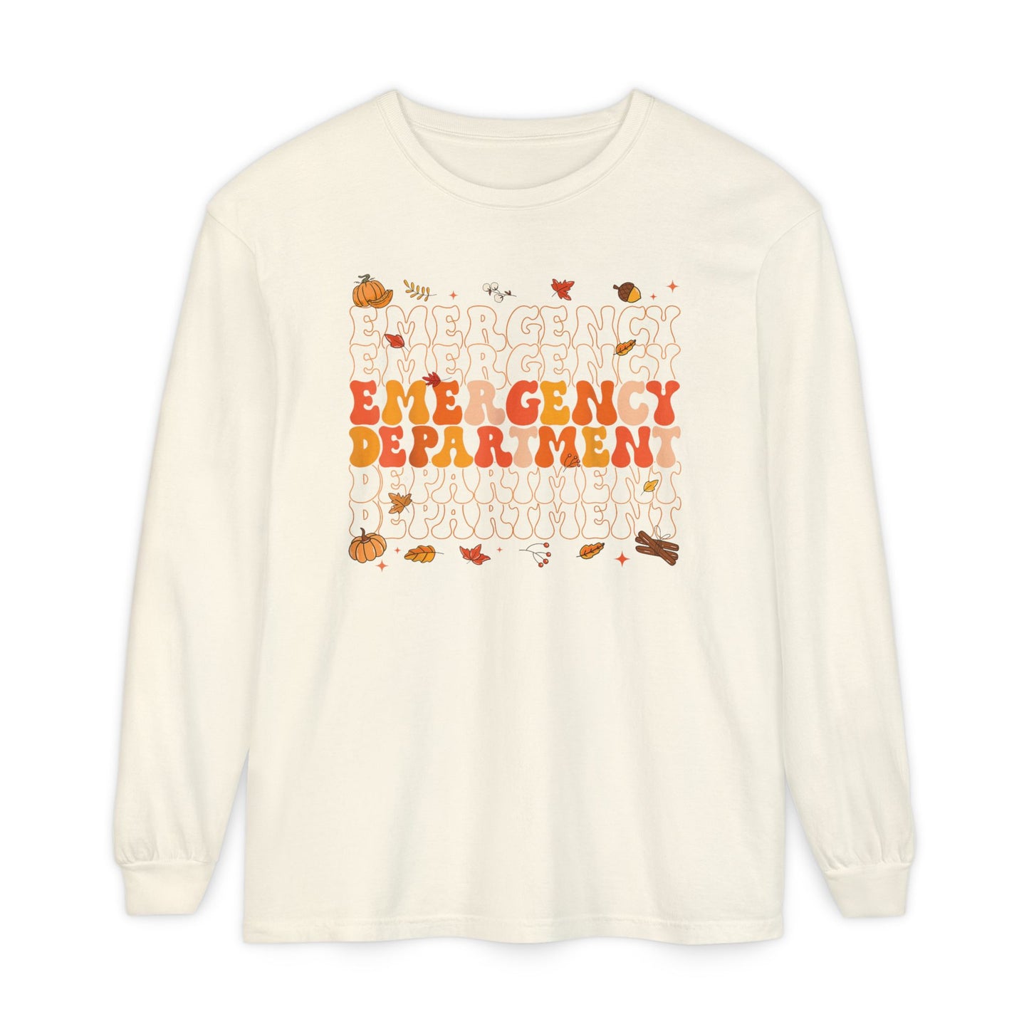 Emergency Fall long sleeve comfort colors, thanksgiving nurse long sleeve  shirt