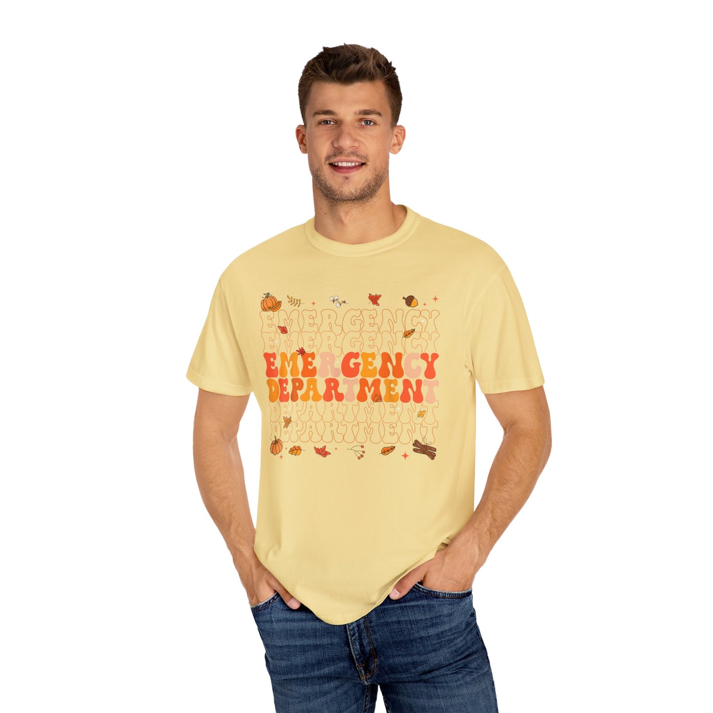 Emergency Fall comfort colors comfy tshirt,  thanksgiving nurse tshirt